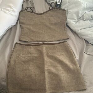 White Fox Money Talks Top and Skirt Set